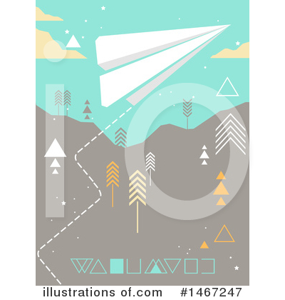 Royalty-Free (RF) Paper Plane Clipart Illustration by BNP Design Studio - Stock Sample #1467247