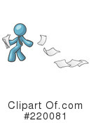 Paper Trail Clipart #220081 by Leo Blanchette