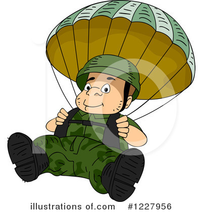 Royalty-Free (RF) Parachute Clipart Illustration by BNP Design Studio - Stock Sample #1227956