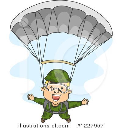 Royalty-Free (RF) Parachute Clipart Illustration by BNP Design Studio - Stock Sample #1227957
