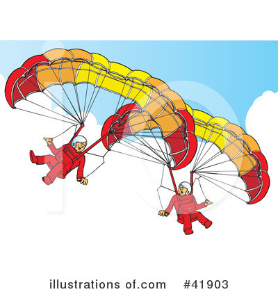 Parachute Clipart #41903 by Snowy