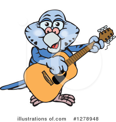 Royalty-Free (RF) Parakeet Clipart Illustration by Dennis Holmes Designs - Stock Sample #1278948