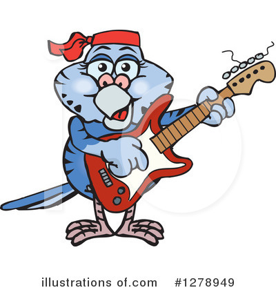 Royalty-Free (RF) Parakeet Clipart Illustration by Dennis Holmes Designs - Stock Sample #1278949