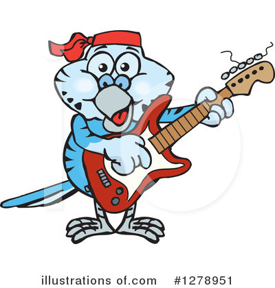 Royalty-Free (RF) Parakeet Clipart Illustration by Dennis Holmes Designs - Stock Sample #1278951