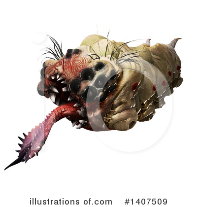 Royalty-Free (RF) Parasitic Grub Clipart Illustration by Leo Blanchette - Stock Sample #1407509