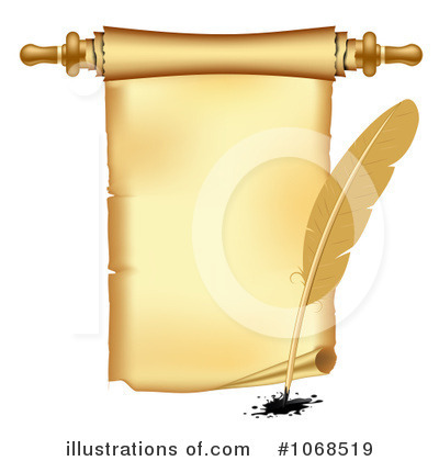 Royalty-Free (RF) Parchment Clipart Illustration by vectorace - Stock Sample #1068519