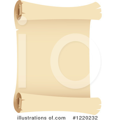 Royalty-Free (RF) Parchment Clipart Illustration by cidepix - Stock Sample #1220232