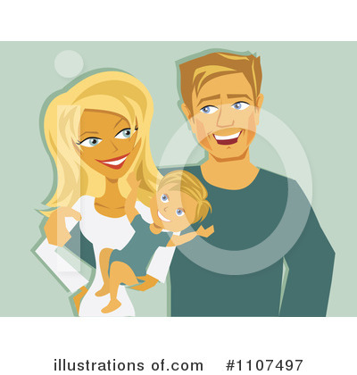Royalty-Free (RF) Parenthood Clipart Illustration by Amanda Kate - Stock Sample #1107497
