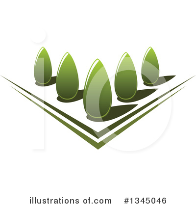 Bushes Clipart #1345046 by Vector Tradition SM