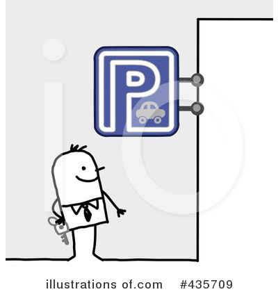 Royalty-Free (RF) Parking Clipart Illustration by NL shop - Stock Sample #435709