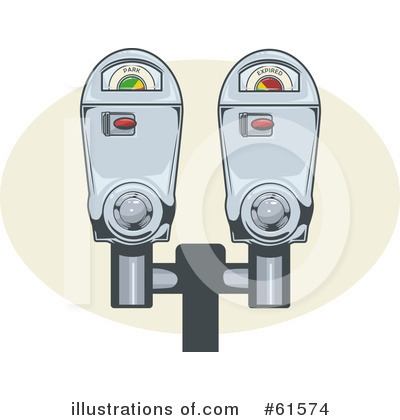 Royalty-Free (RF) Parking Meter Clipart Illustration by r formidable - Stock Sample #61574