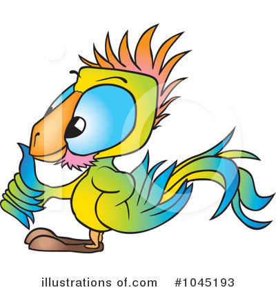 Royalty-Free (RF) Parrot Clipart Illustration by dero - Stock Sample #1045193