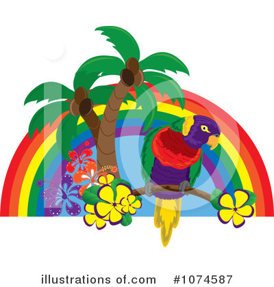 Royalty-Free (RF) Parrot Clipart Illustration by Pams Clipart - Stock Sample #1074587