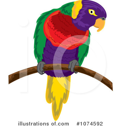 Royalty-Free (RF) Parrot Clipart Illustration by Pams Clipart - Stock Sample #1074592