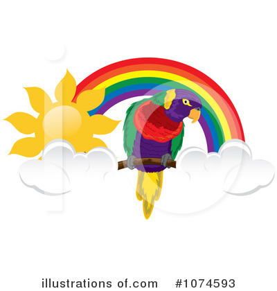 Royalty-Free (RF) Parrot Clipart Illustration by Pams Clipart - Stock Sample #1074593