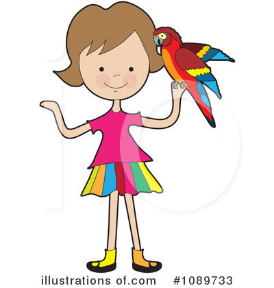 Royalty-Free (RF) Parrot Clipart Illustration by Maria Bell - Stock Sample #1089733