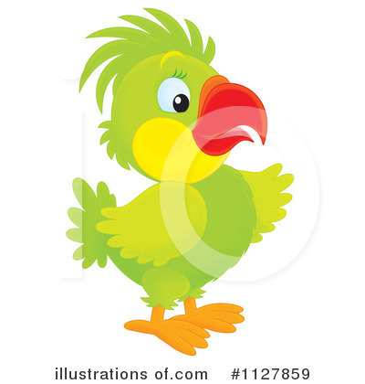 Green Parrot Clipart #1127859 by Alex Bannykh
