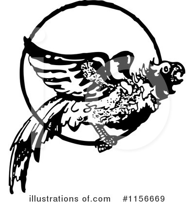 Royalty-Free (RF) Parrot Clipart Illustration by BestVector - Stock Sample #1156669
