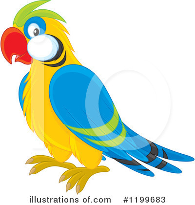 Royalty-Free (RF) Parrot Clipart Illustration by Alex Bannykh - Stock Sample #1199683