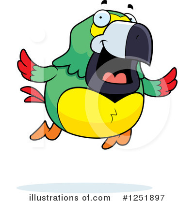 Parrots Clipart #1251897 by Cory Thoman