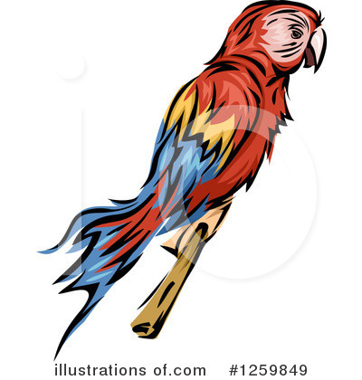 Royalty-Free (RF) Parrot Clipart Illustration by BNP Design Studio - Stock Sample #1259849
