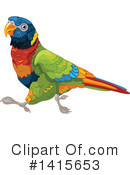 Parrot Clipart #1415653 by Pushkin