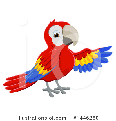 Royalty-Free (RF) Parrot Clipart Illustration by AtStockIllustration - Stock Sample #1446280