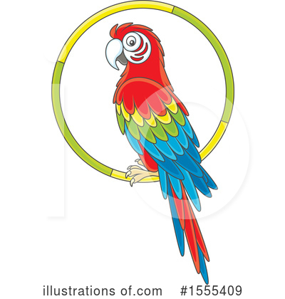 Scarlet Macaw Clipart #1555409 by Alex Bannykh