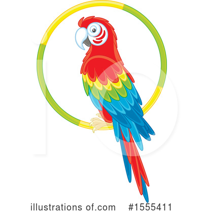 Royalty-Free (RF) Parrot Clipart Illustration by Alex Bannykh - Stock Sample #1555411