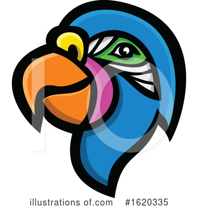 Royalty-Free (RF) Parrot Clipart Illustration by patrimonio - Stock Sample #1620335