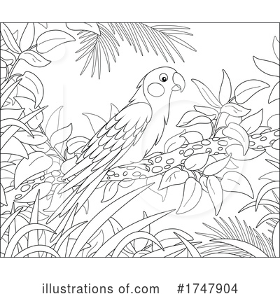Royalty-Free (RF) Parrot Clipart Illustration by Alex Bannykh - Stock Sample #1747904