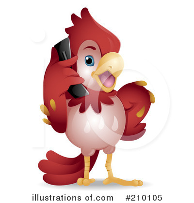 Royalty-Free (RF) Parrot Clipart Illustration by BNP Design Studio - Stock Sample #210105