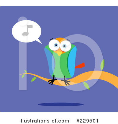 Royalty-Free (RF) Parrot Clipart Illustration by Qiun - Stock Sample #229501
