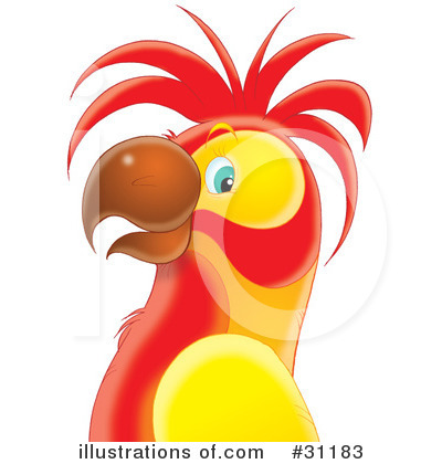 Royalty-Free (RF) Parrot Clipart Illustration by Alex Bannykh - Stock Sample #31183