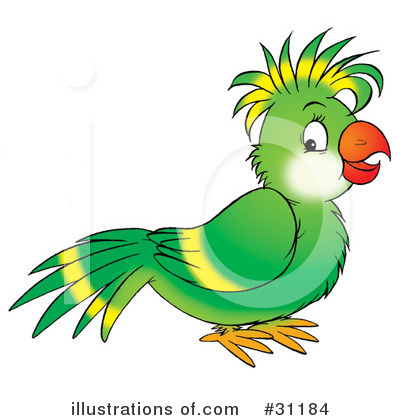 Royalty-Free (RF) Parrot Clipart Illustration by Alex Bannykh - Stock Sample #31184