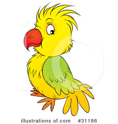 Royalty-Free (RF) Parrot Clipart Illustration by Alex Bannykh - Stock Sample #31186