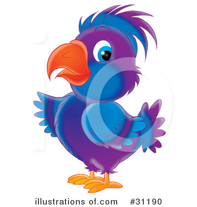 Royalty-Free (RF) Parrot Clipart Illustration by Alex Bannykh - Stock Sample #31190