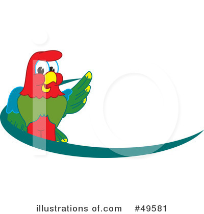 Royalty-Free (RF) Parrot Mascot Clipart Illustration by Mascot Junction - Stock Sample #49581