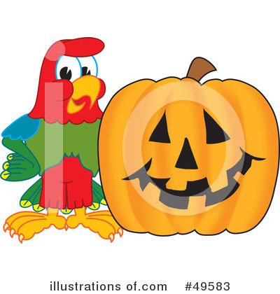 Royalty-Free (RF) Parrot Mascot Clipart Illustration by Mascot Junction - Stock Sample #49583