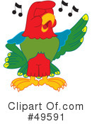 Parrot Mascot Clipart #49591 by Mascot Junction