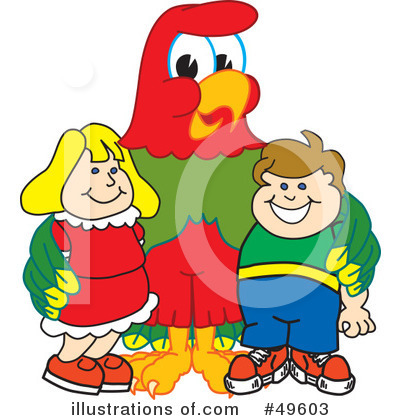 Royalty-Free (RF) Parrot Mascot Clipart Illustration by Mascot Junction - Stock Sample #49603