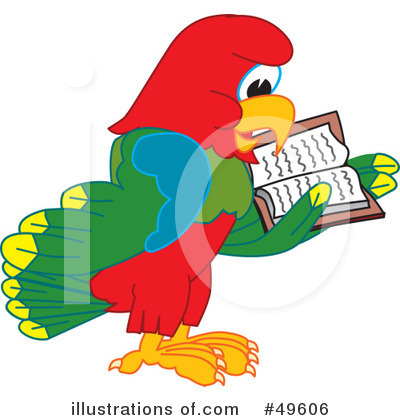 Royalty-Free (RF) Parrot Mascot Clipart Illustration by Mascot Junction - Stock Sample #49606
