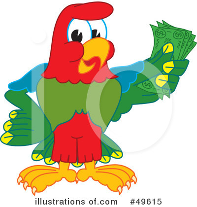 Parrot Mascot Clipart #49615 by Toons4Biz