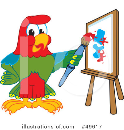 Parrot Mascot Clipart #49617 by Toons4Biz