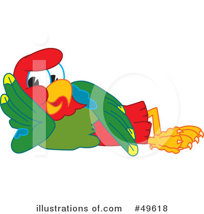 Parrot Mascot Clipart #49618 by Mascot Junction