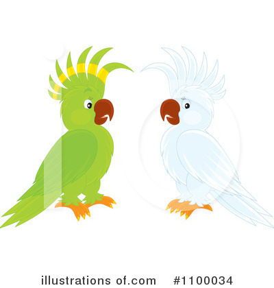 Green Parrot Clipart #1100034 by Alex Bannykh