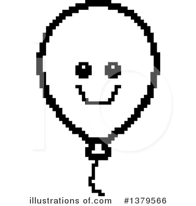 Party Balloon Character Clipart #1379566 by Cory Thoman