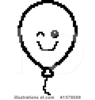 Party Balloon Character Clipart #1379568 by Cory Thoman