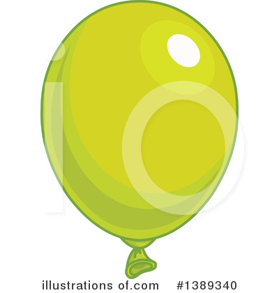 Green Party Balloon Clipart #1389340 by Pushkin