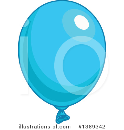 Blue Party Balloon Clipart #1389342 by Pushkin